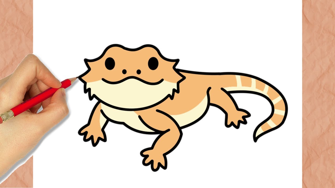 Como Dibujar Lagarto I Facil I paso a paso - YouTube