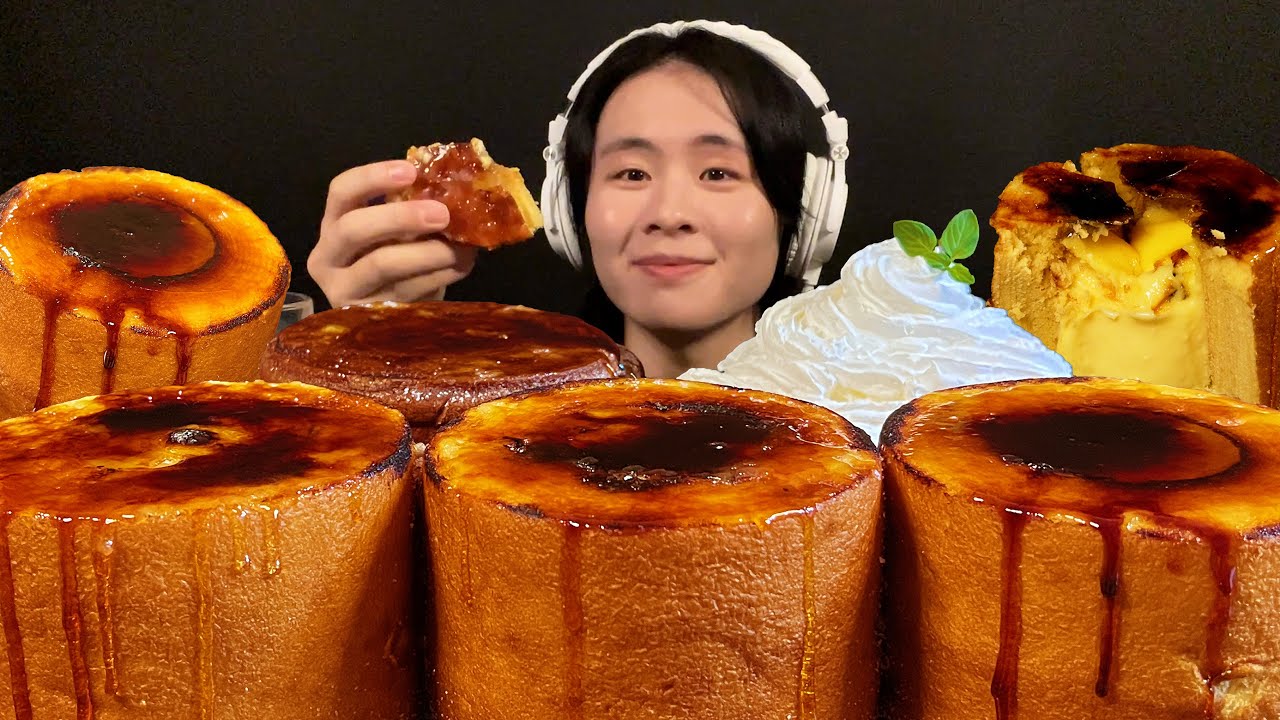 ASMR Brulee Baumkuchen, видео, которое было отклонено‼️【субтитры/мукбанг/звуки еды】