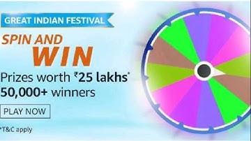 Amazon spin and win quiz answer today ! Win samsung galaxy note 20 ultra 5G..1 October 2020