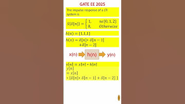 08 GATE Questions on Signals and Systems Convolution #gate2026 #gateee #gateece #shortsfeed #shorts