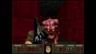 Atari Jaguar Doom   MAP17 Hell Keep  Nightmare! difficulty   pistol start