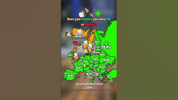 Does your country use more iOS or Android? 📲🔥 #shorts #map #europe #geography