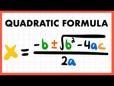 How to Use the Quadratic Formula in 8 Minutes
