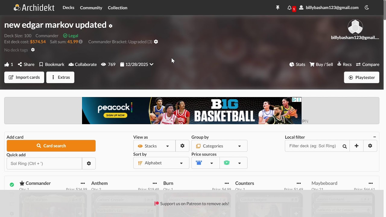 let's do some deck techs on some commander decks