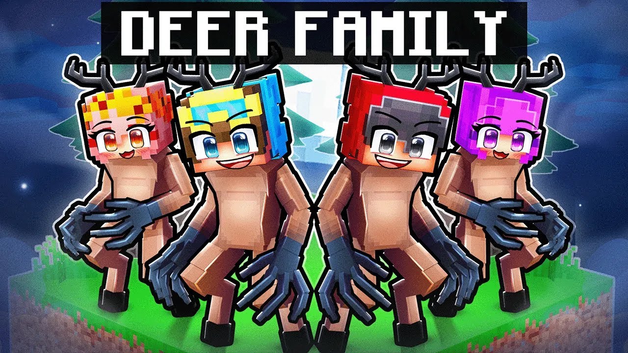 Having a DEER FAMILY in Minecraft!