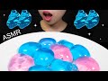 ASMR *RECIPE* EDIBLE WATER BOTTLE GIANT POPPING BOBA MUKBANG 먹는 물병 팝핑보바 먹방 EATING SOUNDS