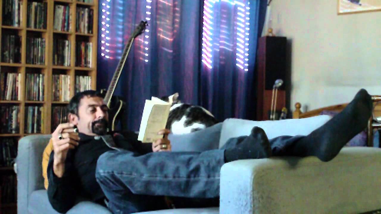 Cigar smoking & dirty black socks