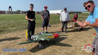 CARF Models P-51 Mustang 1:4.3 RC Scale 100" 3W 75cc Stow Maries Large Model Show