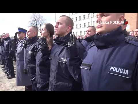 Ślubowanie nowych policjantów Śląskiej Policji