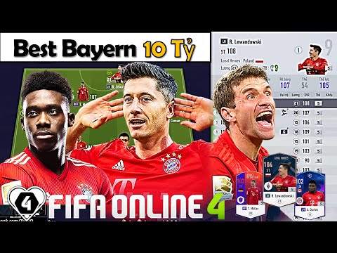 Xây Dựng & Trải Nghiệm Đội Hình " BAYERN MUNICH 10 Tỷ " XUẤT SẮC NHẤT Vs Chim Đầu Đàn LEWANDOWSKI LH