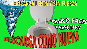 ¿Por qué mi inodoro no descarga la primera vez?