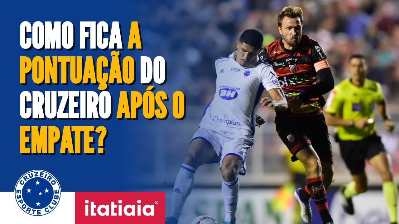 TABELA DO BRASILEIRÃO: O CRUZEIRO DEVE SE PREOCUPAR COM O EMPATE 