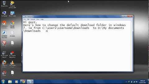 How to change windows7 default download folder - trickswindows.com