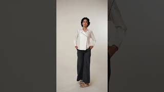 Elevate your professional wardrobe with a contemporary twist on the classic white shirt! #khadi