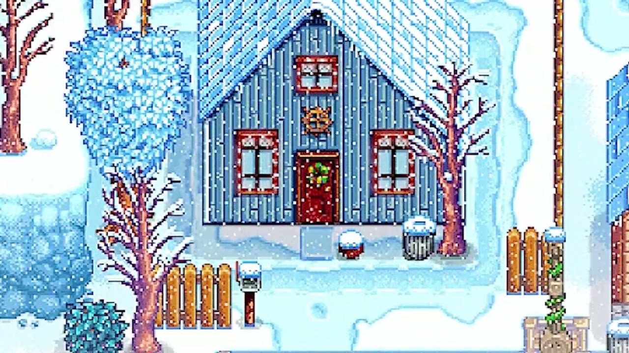 first snow... stardew valley chill music to work at home ☕