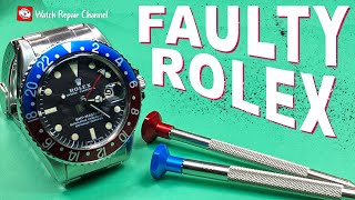 ITS FAULTY! Rolex GMT Master cal.1575 Fast Change Calendar Fix - Watch Repair Tutorial