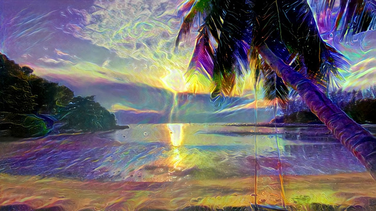 Image result for trippy beach