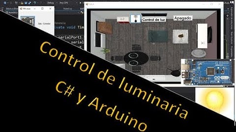 Control de luminaria desde C# y Arduino