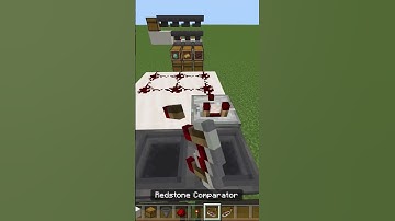 SIMPLE AUTO SORTER FAST | Minecraft Bedrock #shorts