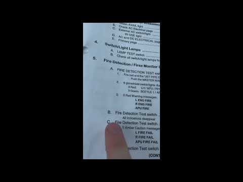 CRJ 100 Fire Detection System Test