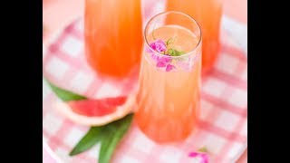 Perfect party drink: citrus champagne punch