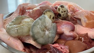 Pit Bulls eat 🍤Banana Shrimp, Beef&Chicken combo [ASMR] RAWdiet | MUKBANG | 犬が生の肉を食べる | 4K screenshot 3