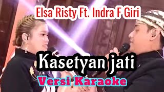 Esa Risty Ft Indra F Giri  Kasetyan Jati Karaoke  Nduk Esemu Tansah Nglamlami karaoke dangdut