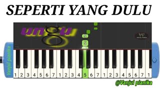 Vignette de la vidéo "seperti yang dulu ungu band II not pianika piano"
