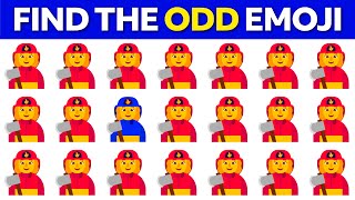 FIND THE ODD EMOJI OUT in this Emoji Quiz! | Odd One Out Puzzle | Find The Odd Emoji Quizzes
