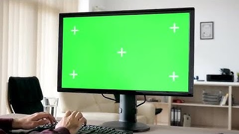 Typing On Green Screen PC Stock Video