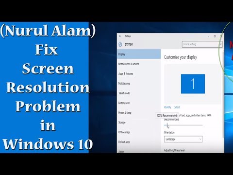 (Nurul Alam) | Fix Screen Resolution Problem in Windows 10 | Windows 10 Low Screen Resolution Fix