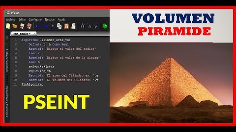 ✅ PSEUDOCODIGO PSEINT | Algoritmo para Calcular Volumen de una #Piramide de Base Cuadrada