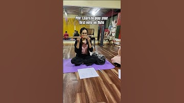 Learn to play your first note on Flute #flute #flutelessons