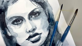 How To Paint A Loose Portrait / Watercolour Painting Technique