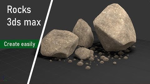 How to create Rocks   3ds max tutorial