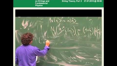 Neil Lambert - Introduction to String Theory, Part 3