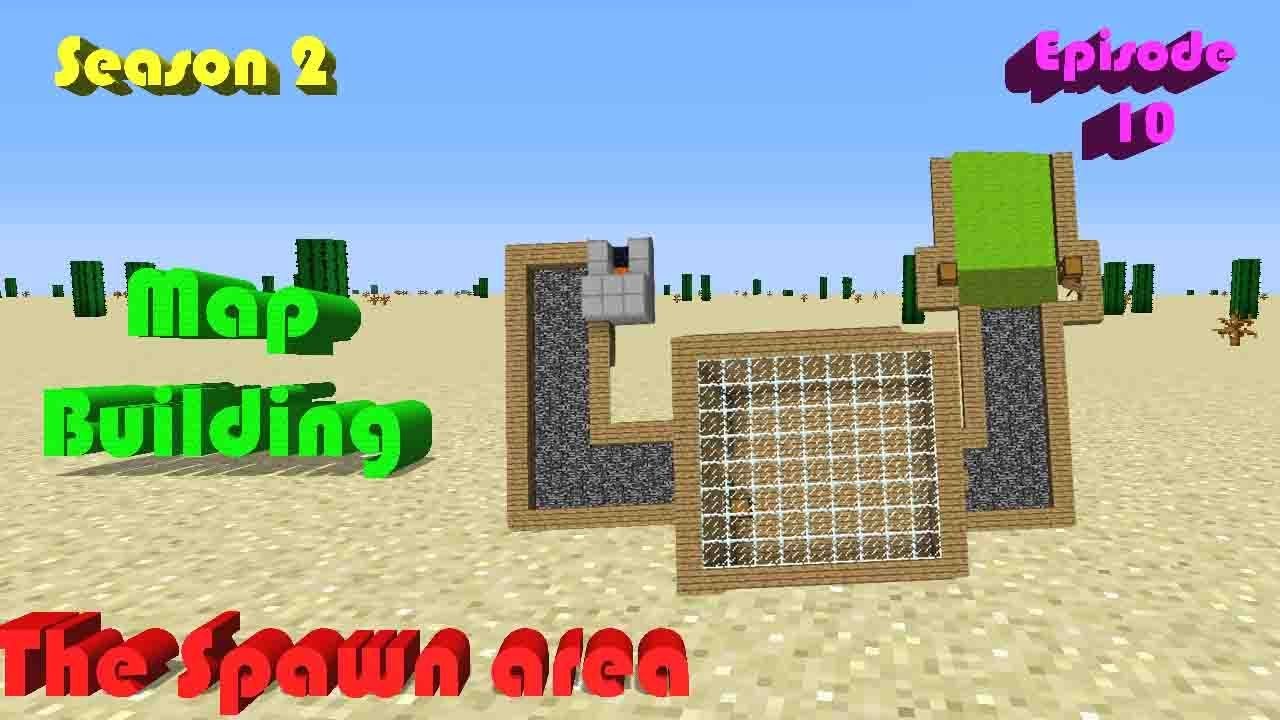 the spawn area | Minecraft map building | Season 2 Episode 10 - YouTube