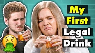 21 Year Olds Try Drinks For The First Time | People Vs. Food