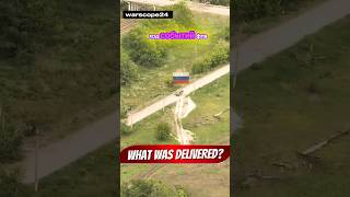 Drone Tracks a Military Supply Vehicle