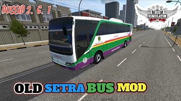 Old Setra Bus Mod Drive - Bus Simulator Indonesia| Download new Mod Old Setra Bus | Bussid3.6.1
