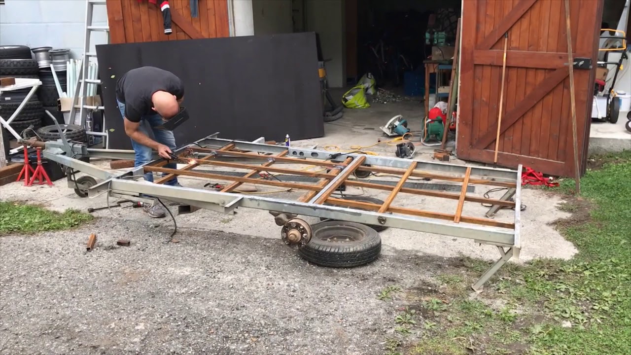 FABRICATION REMORQUE QUAD 1 1 YouTube