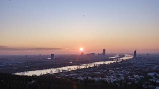 Sonnenaufgang über Wien