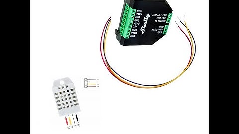 Installatie Shelly Add On met DHT22 temperatuur en vochtigheid sensor