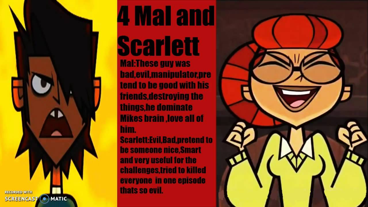 My Top 10 Best Villians of Total Drama