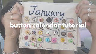 Button Calendar Tutorial