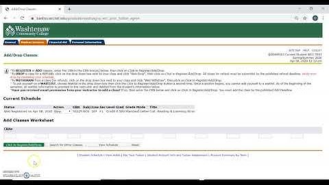 How to Drop a Class at WCC