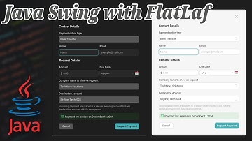 Java Swing with FlatLaf - Design UI Request Payment Form