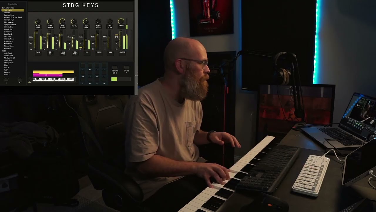 Improvising WIth My New Mainstage Template - Peaceful Worship