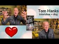 TOM HANKS meets a cute rescue dog + talks his role in FINCH