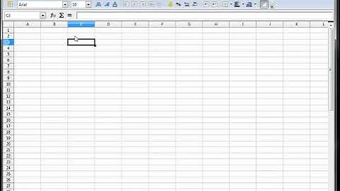 1 -  LibreOffice-Calc, OpenOffice-Calc, Excel Tutorial -- A first Look